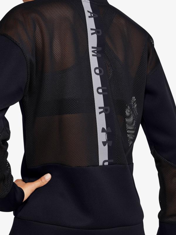 Mikina Under Armour Move Crew Mesh Inset Černá