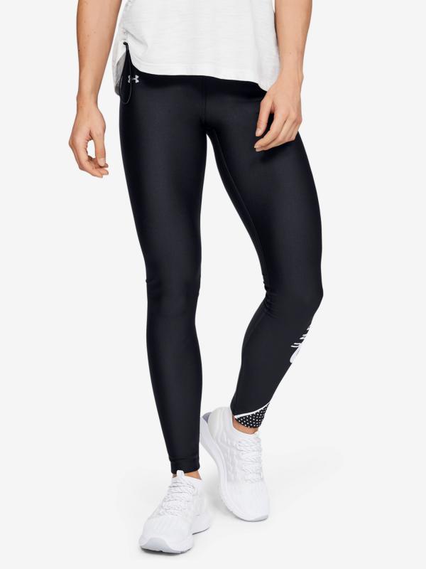 Kompresní legíny Under Armour Hg Armour Graphic Swerve Wm Leggings Černá