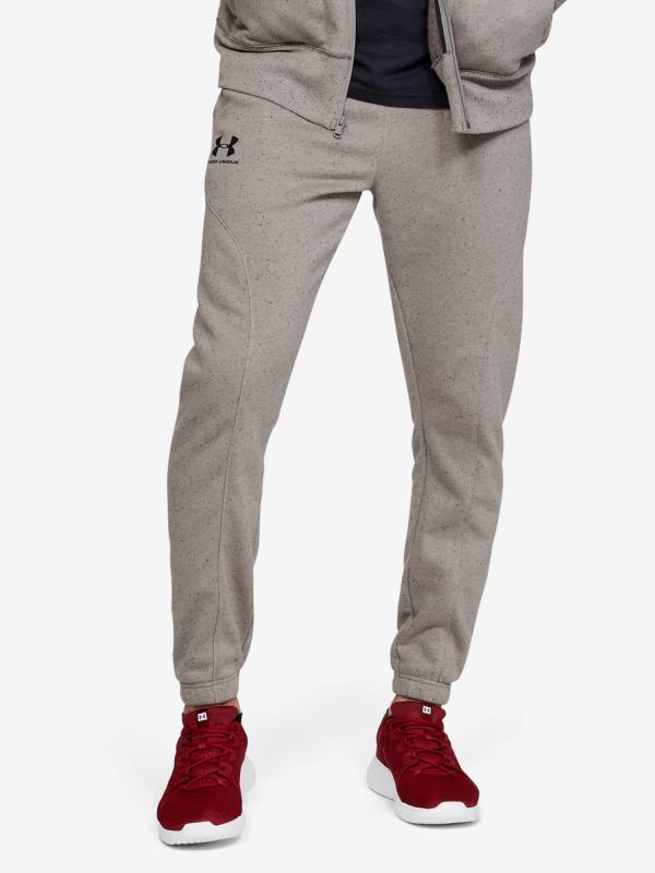 Tepláky Under Armour Speckled Fleece Joggers Šedá