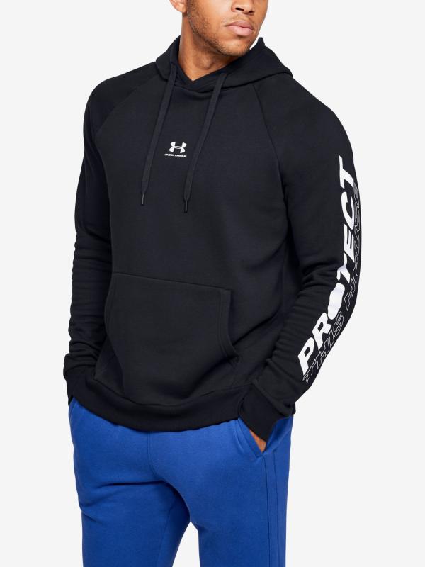 Mikina Under Armour Rival Fleece Pth Hoodie Černá