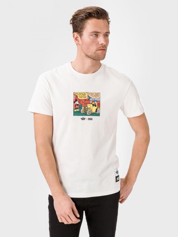 Donald Duck Triko Jack & Jones Bílá