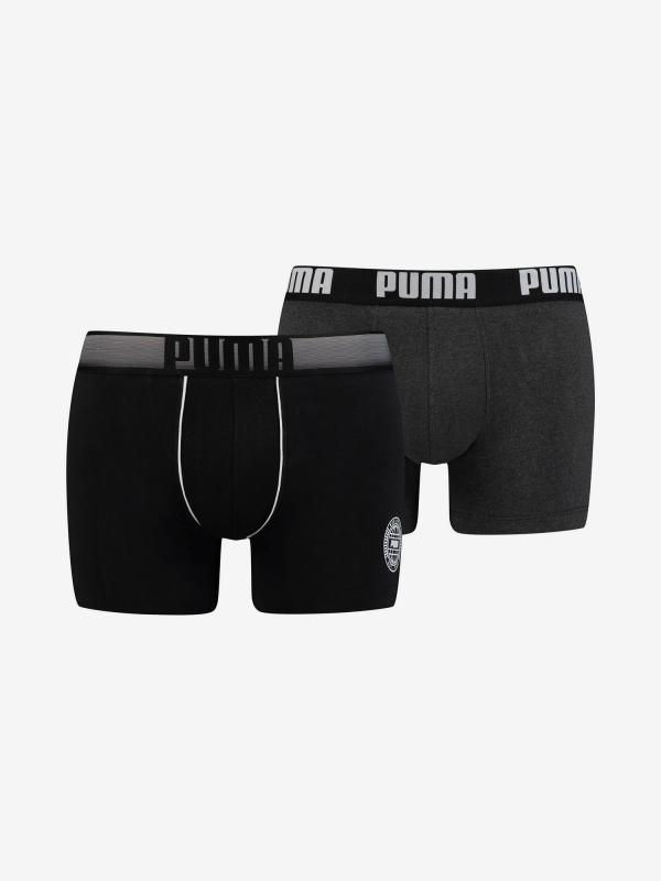 Boxerky Puma Statement Bold Logo Boxer 2 Pack Barevná
