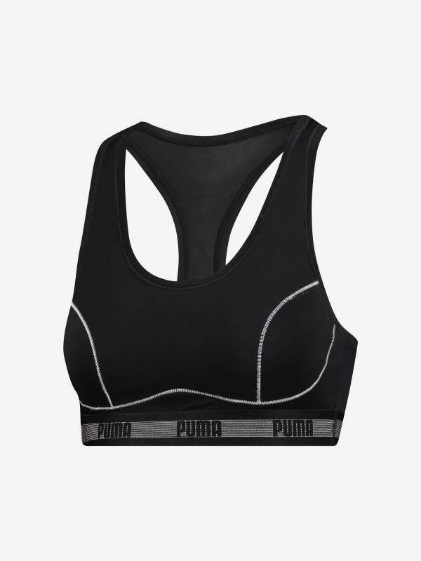Podprsenka Puma Padded Racer Back 1 Pack Hang Černá