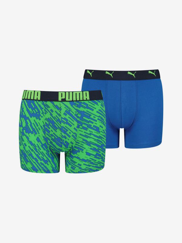 Boxerky Puma Boys Print Boxer 2 Pack Barevná