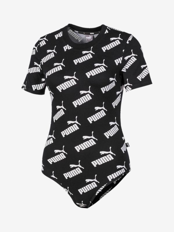 Body Puma Amplified Aop Bodysuit Černá