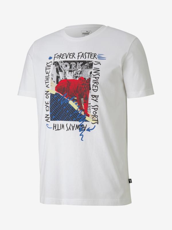 Tričko Puma Photo Tee Bílá