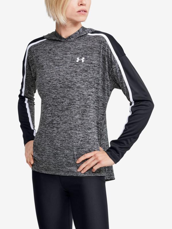 Tričko Under Armour Tech Twist Graphic Hoodie Šedá