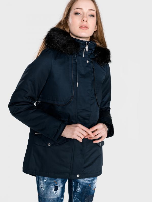 Victoria Parka Vero Moda Modrá