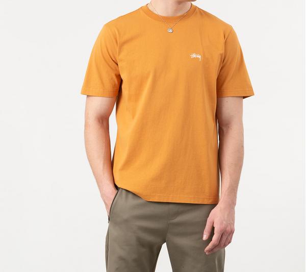 Stüssy Stock Logo Shortsleeve Crewneck Rust