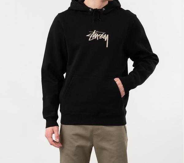 Stüssy Stock Logo App. Hoodie Black