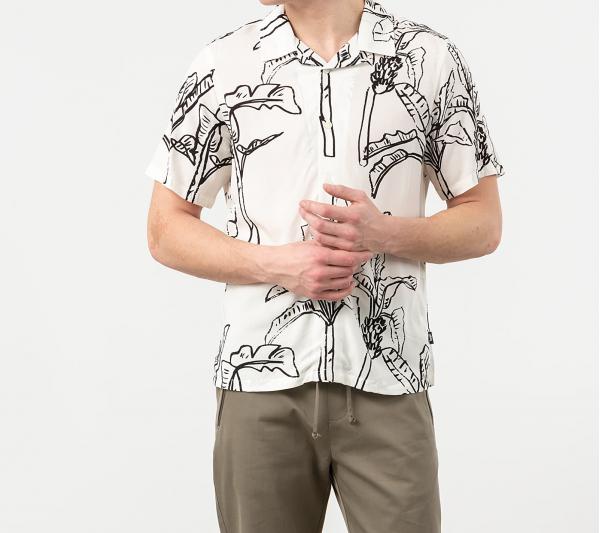 Stüssy Banana Tree Shortsleeve Shirt Off White