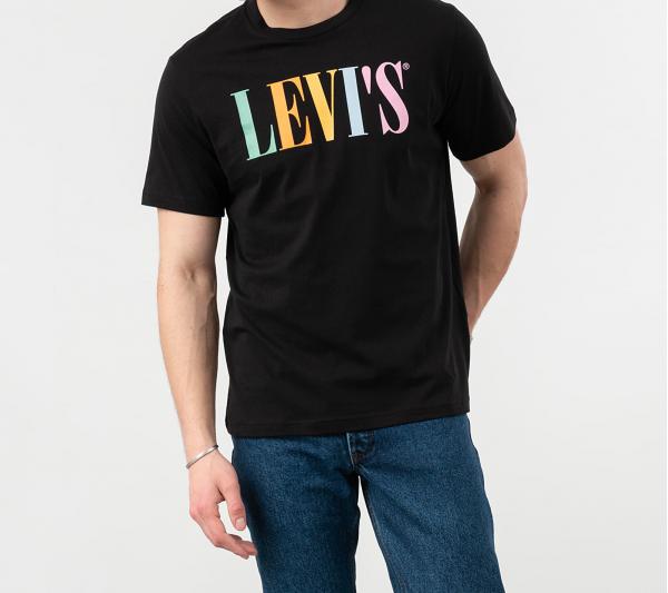 Levi's® Logo Print Tee Black
