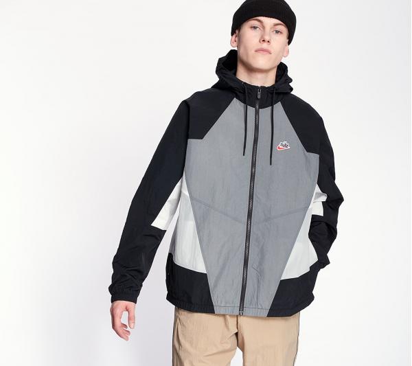 Nike Sportswear HE Wr Woven Signature Jacket Smoke Grey/ Black/ Light Smoke Grey