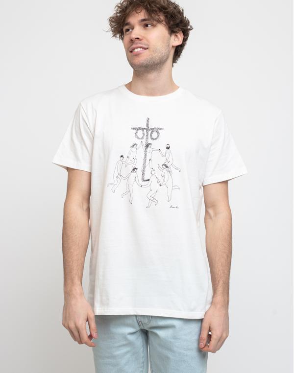 Dedicated T-shirt Stockholm Midsummer Off-White L