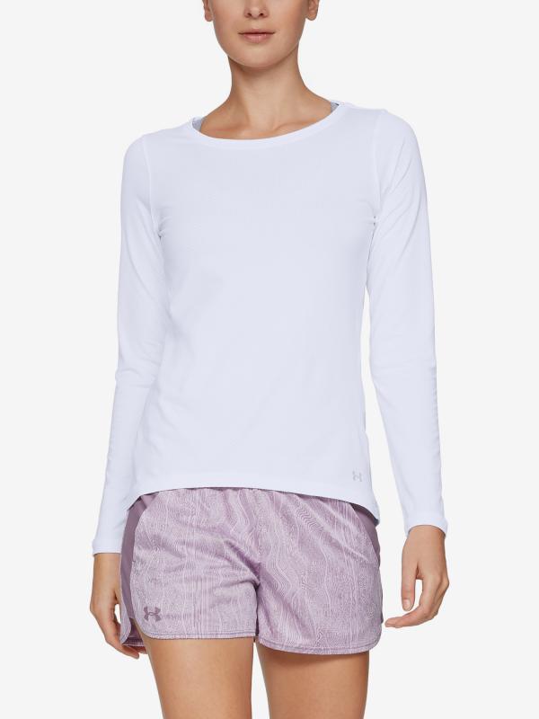 Tričko Under Armour Hg Armour Long Sleeve Bílá