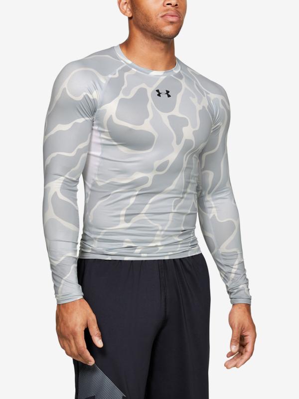 Kompresní tričko Under Armour Hg Armour Ls Nov Bílá