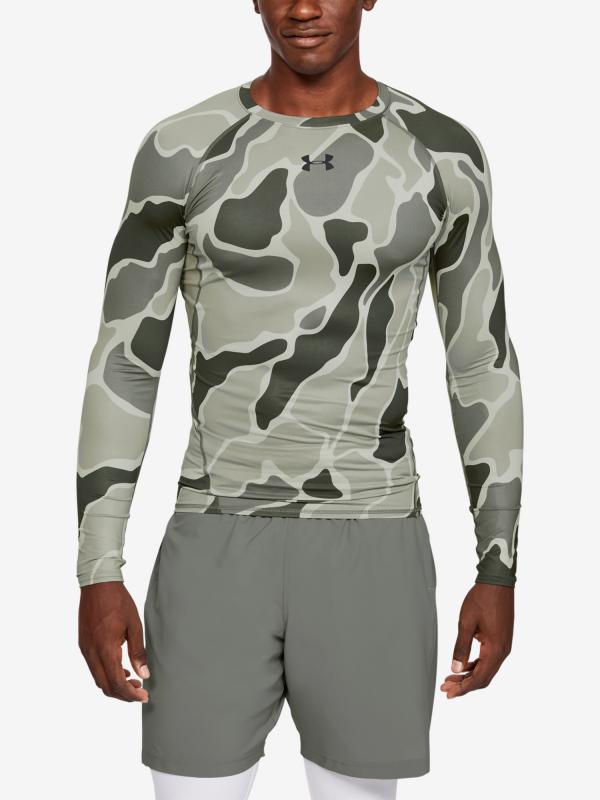 Kompresní tričko Under Armour Hg Armour Ls Nov Zelená