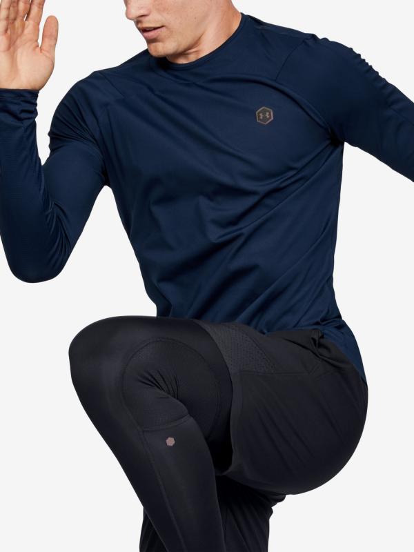 Tričko Under Armour Cg Rush Mock Modrá