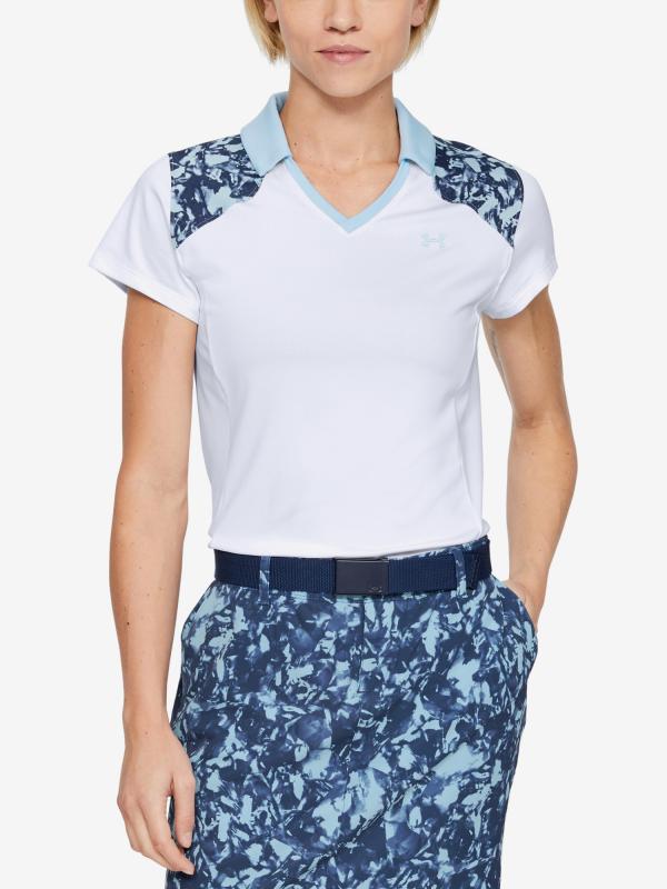 Tričko Under Armour Zinger Blocked Polo Bílá