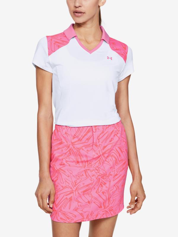 Tričko Under Armour Zinger Blocked Polo Bílá