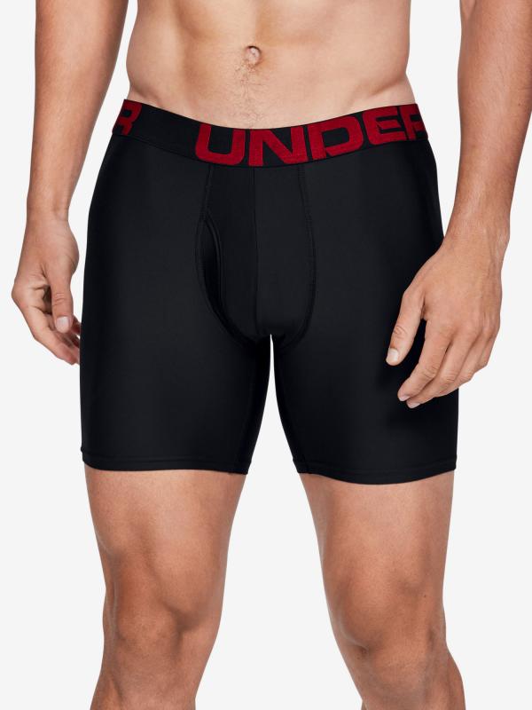 Boxerky Under Armour Tech 6In 3 Pack Černá