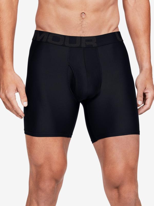 Boxerky Under Armour Tech 6In 3 Pack Černá