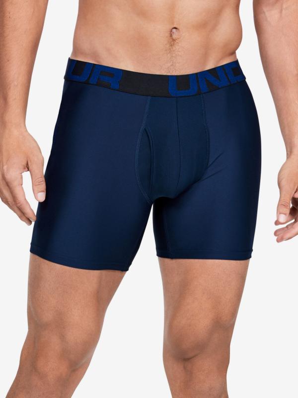 Boxerky Under Armour Tech 6In 3 Pack Modrá