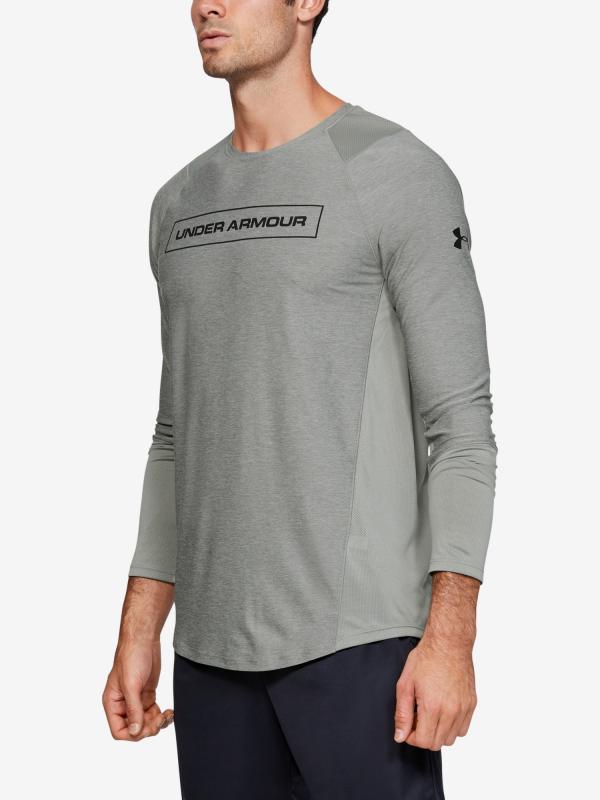 Tričko Under Armour Mk1 Graphic Ls Šedá