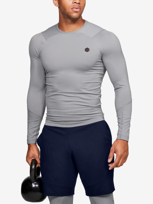 Kompresní tričko Under Armour Rush Hg Compression Ls Šedá