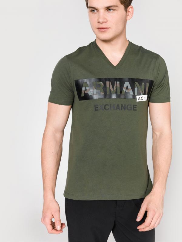 Triko Armani Exchange Zelená