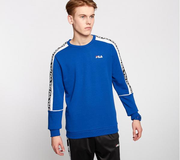 FILA Teom Crewneck Surf The Web/ Bright White