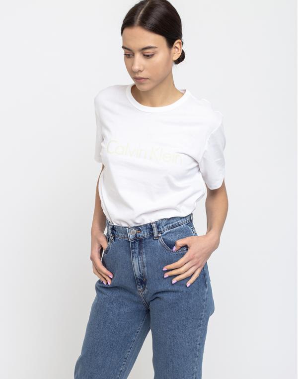 Calvin Klein S/S Crew Neck Wpz White/Pale Moss XS