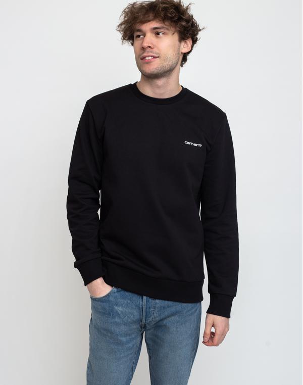 Carhartt WIP Script Embroidery Sweat Black/White L