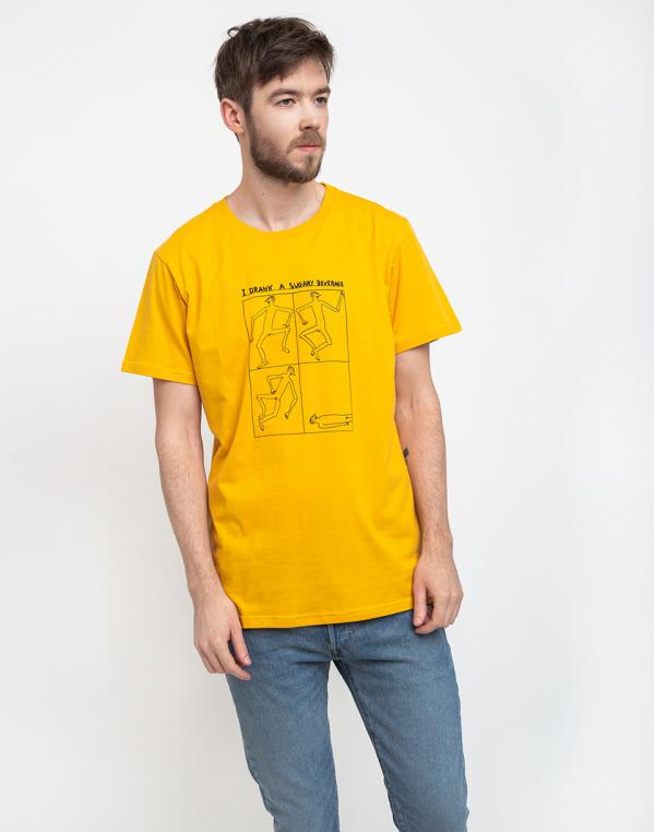 Dedicated T-shirt Stockholm Sugary Beverage Yellow M