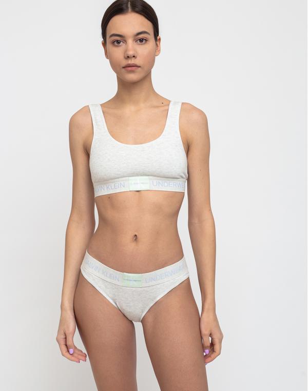 Calvin Klein Unlined Bralette Ows Snow Heather S
