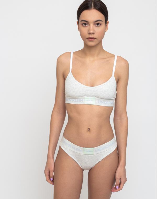 Calvin Klein Unlined Triangle Ows Snow Heather S