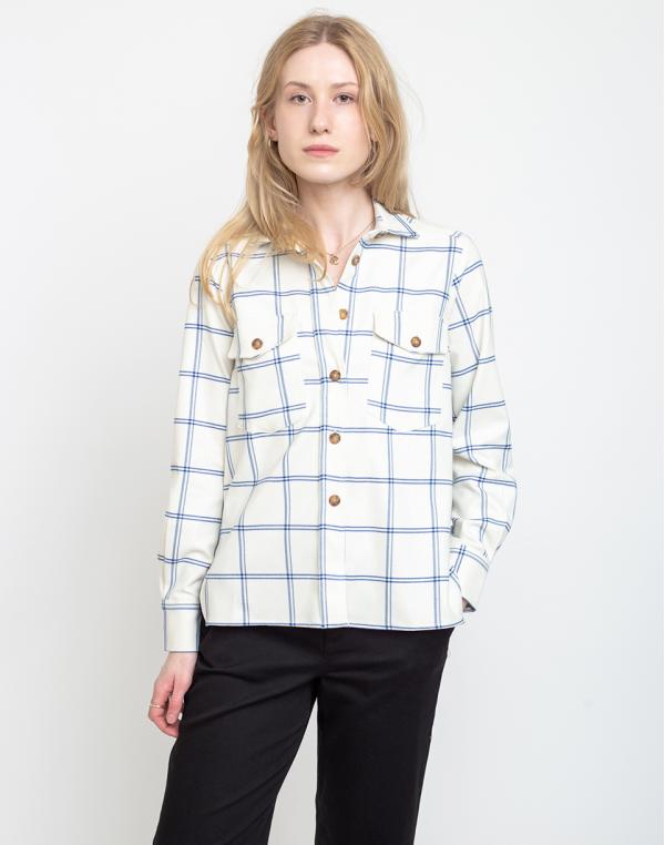 Edited Vianna Blouse White/Blue/Mix Color 36