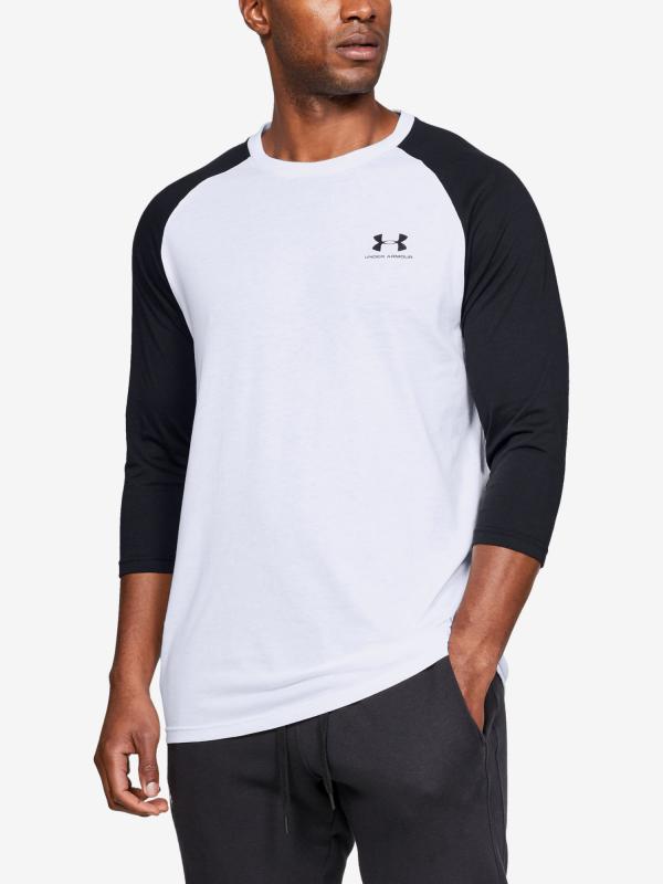Tričko Under Armour Sportstyle Left Chest 3/4 Tee Bílá