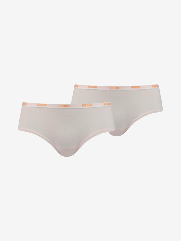 Kalhotky Puma Iconic Hipster 2 Pack Šedá