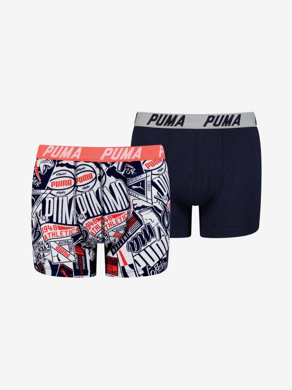 Boxerky Puma Boys Aop Boxer 2 Pack Barevná