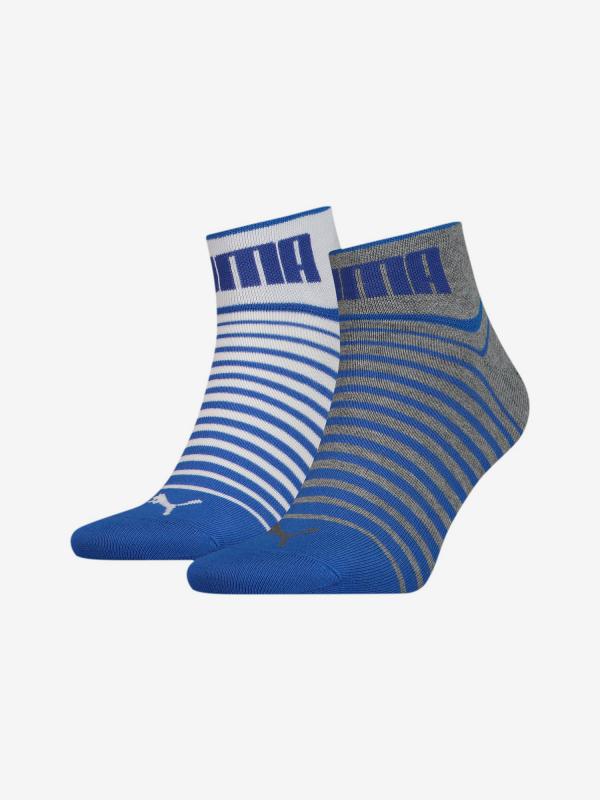 Ponožky Puma Unisex Quarter 2 Pack Barevná