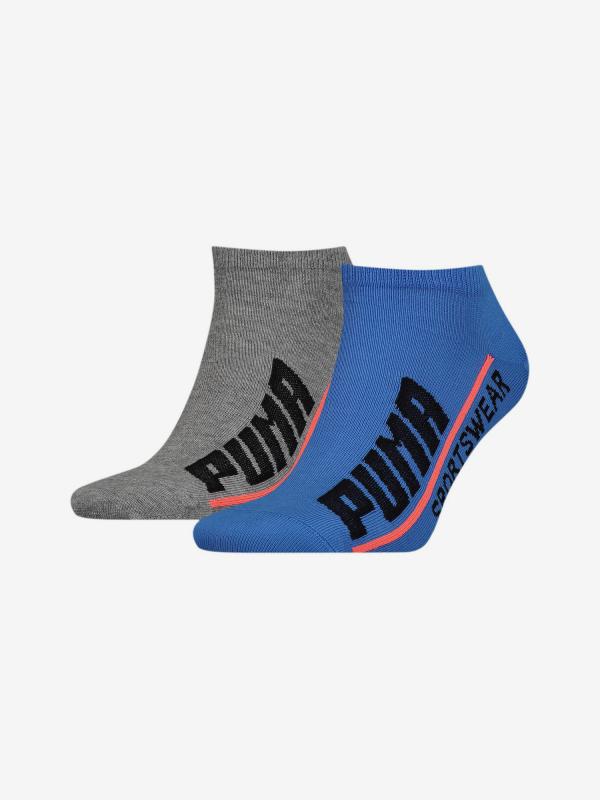 Ponožky Puma Men Logo Sneaker 2 Pack Barevná