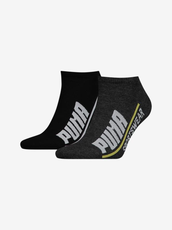 Ponožky Puma Men Logo Sneaker 2 Pack Černá