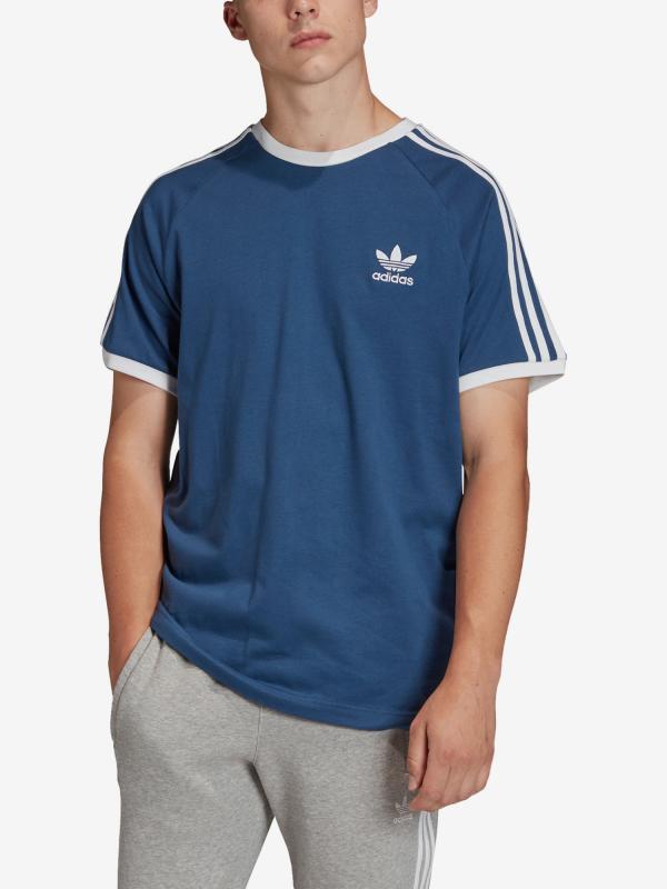 Tričko adidas Originals 3-Stripes Tee Modrá