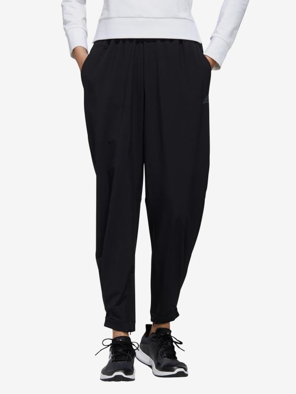 Tepláky adidas Performance W Stl Wv Pnt Černá