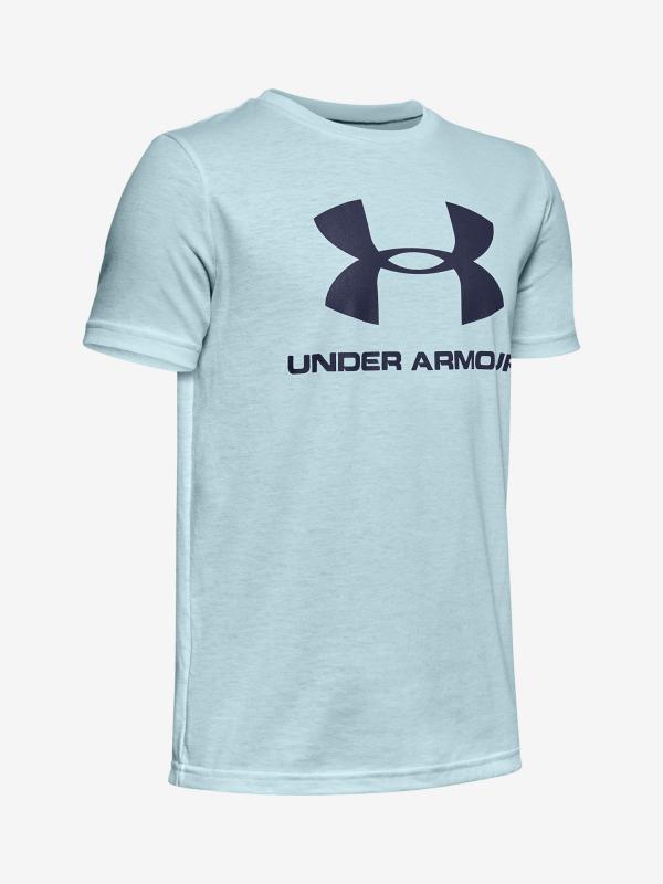 Tričko Under Armour Sportstyle Logo Ss Modrá