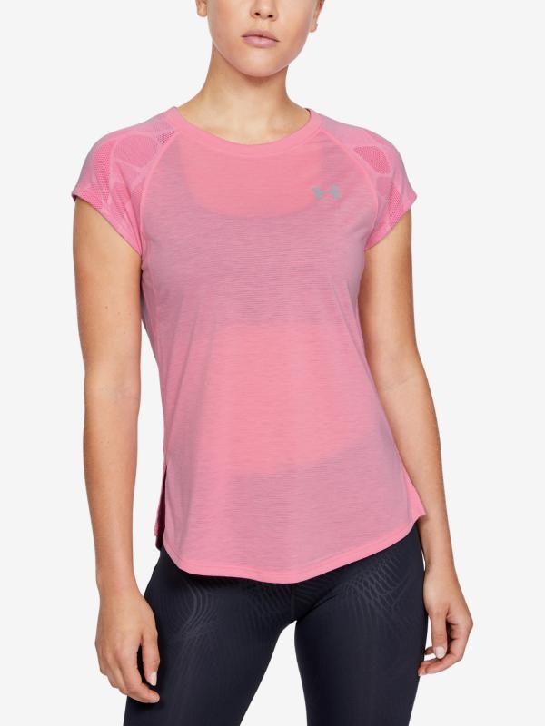 Tričko Under Armour W Streaker 2.0 Shift Short Sleeve Růžová