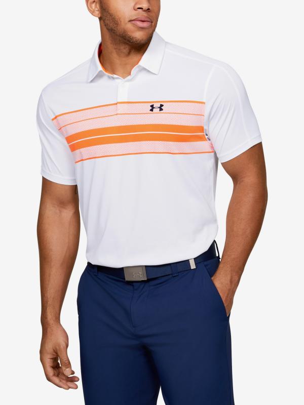 Tričko Under Armour Vanish Chest Stripe Polo Bílá
