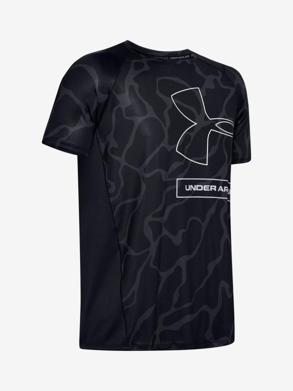 Tričko Under Armour Mk1 Tonal Print Ss Černá