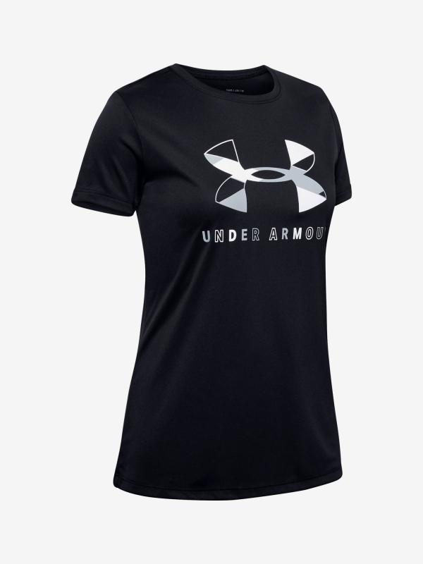 Tričko Under Armour Tech Graphic Big Logo Ss T-Shirt Černá